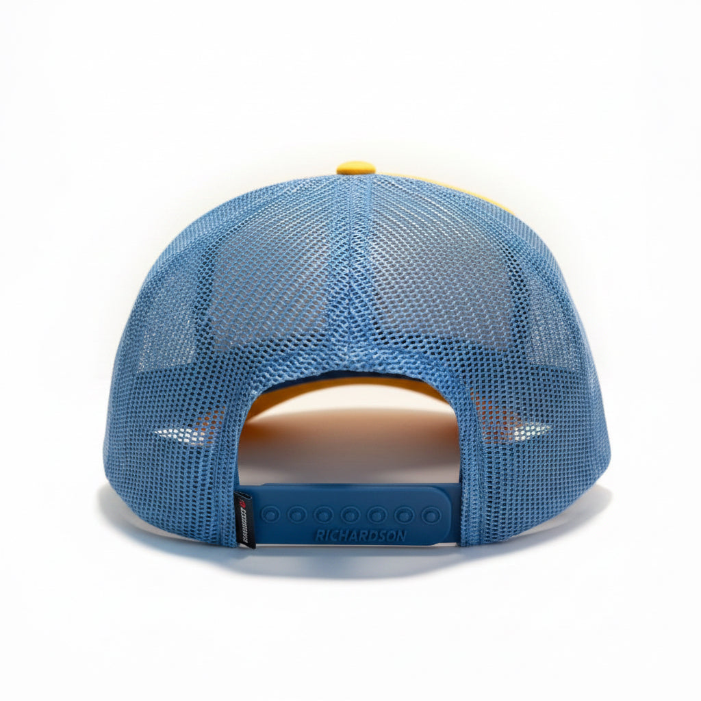 The Fight Honey Trucker Hat (White/Columbia Blue/Yellow)