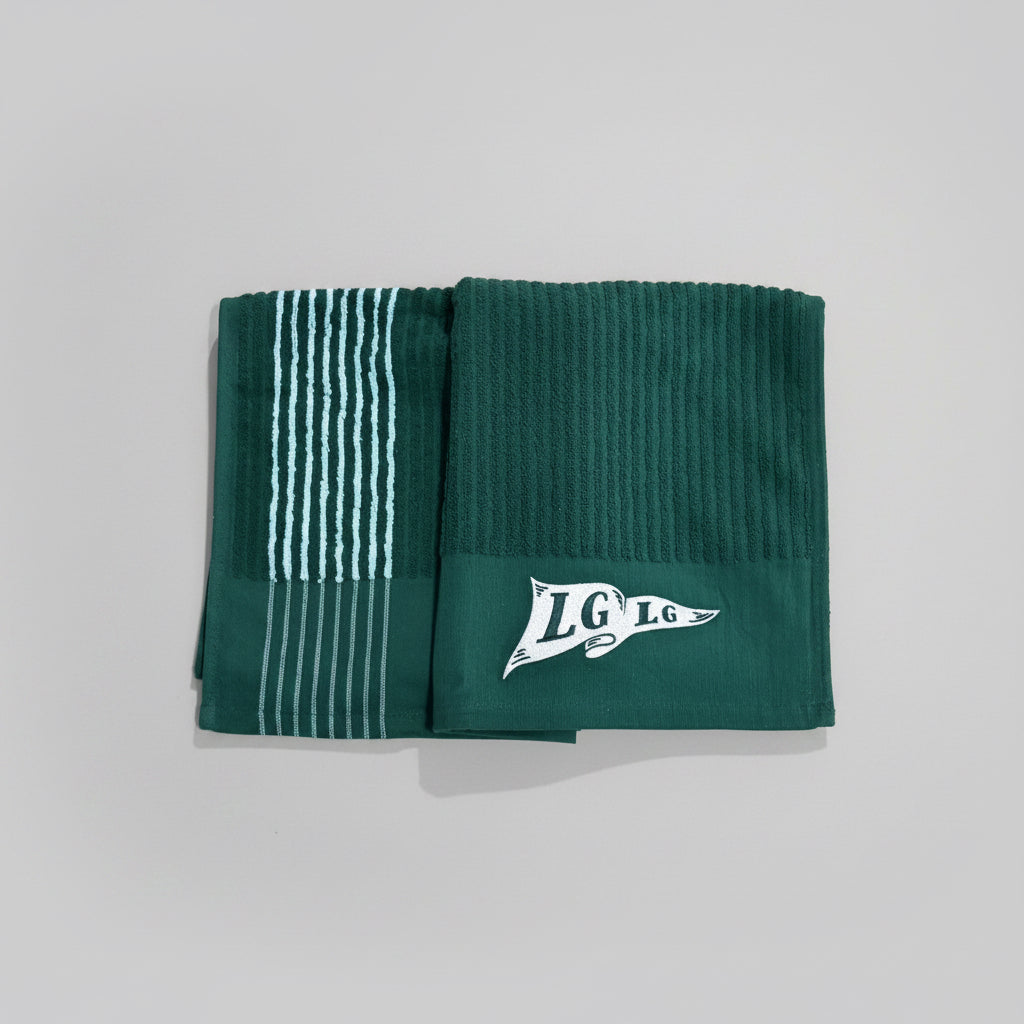 The LGLG Flag Caddy Towel (Hunter Green)