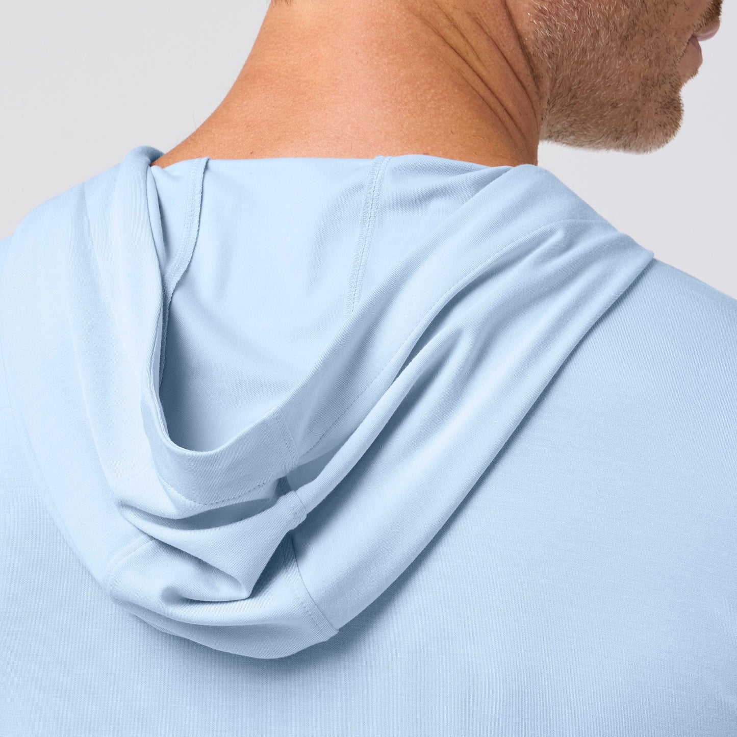 The Chalkboard Knox LS Hoodie by Mizzen+Main (Cloud Blue)