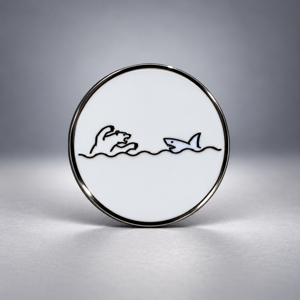 The Bear vs. Shark Ball Marker