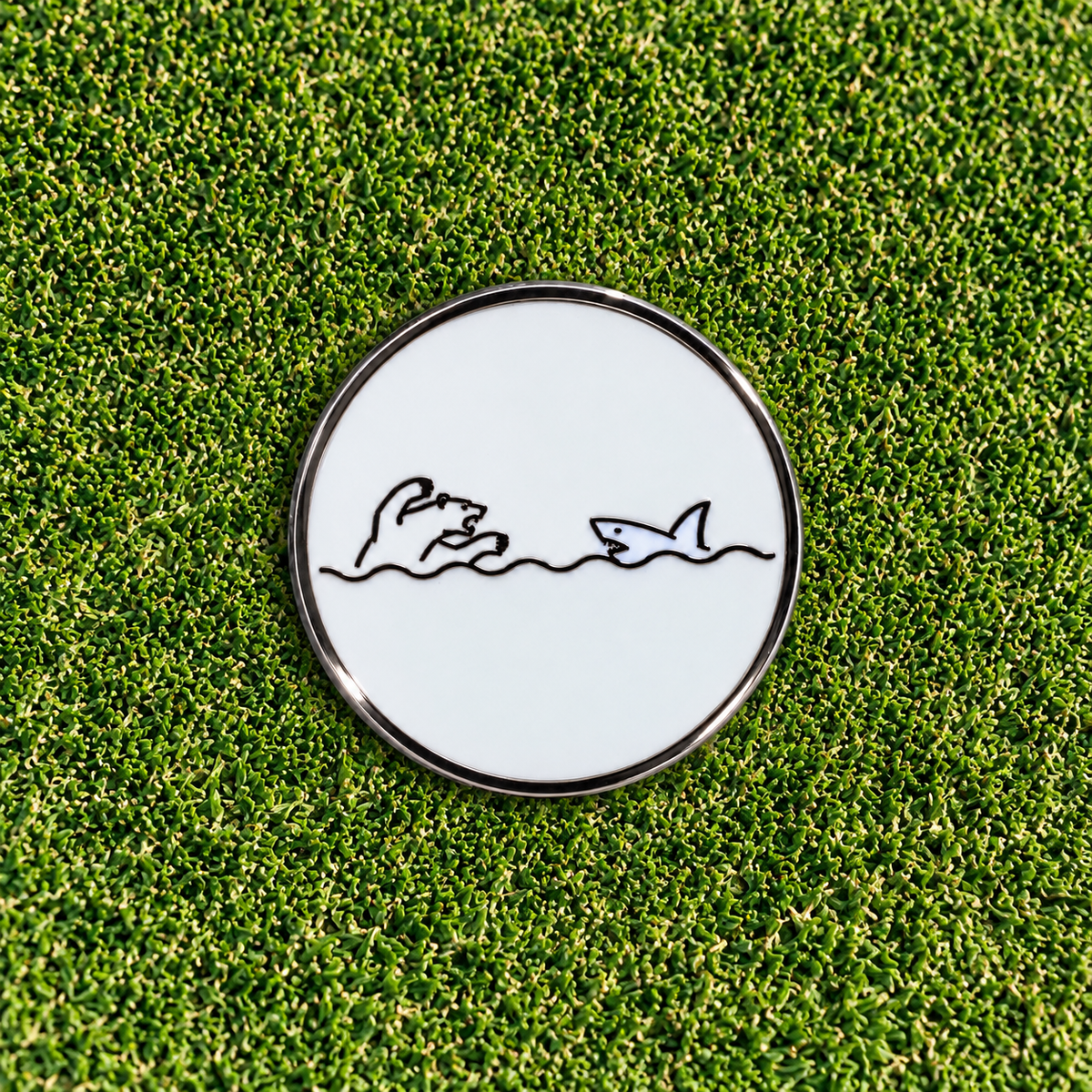 The Bear vs. Shark Ball Marker