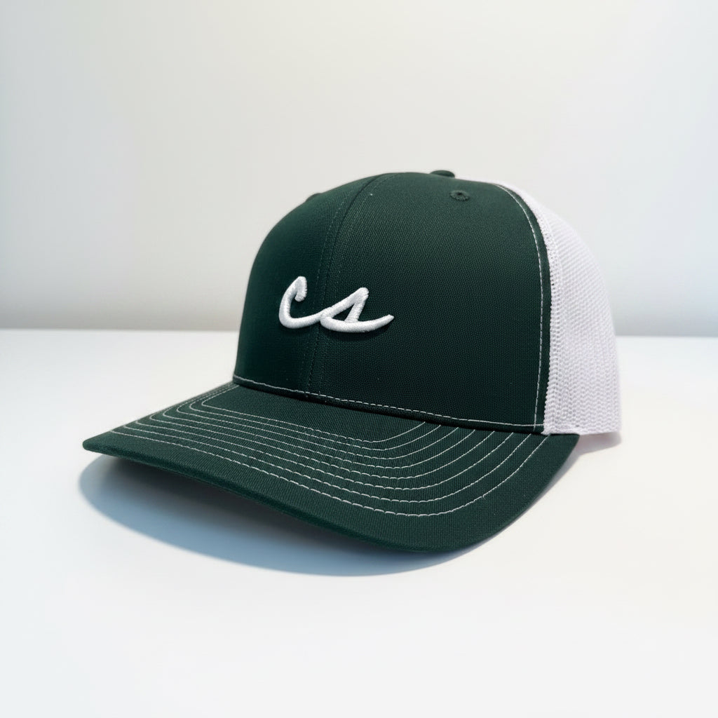 The Chalkboard Trucker Hat (Green/White)