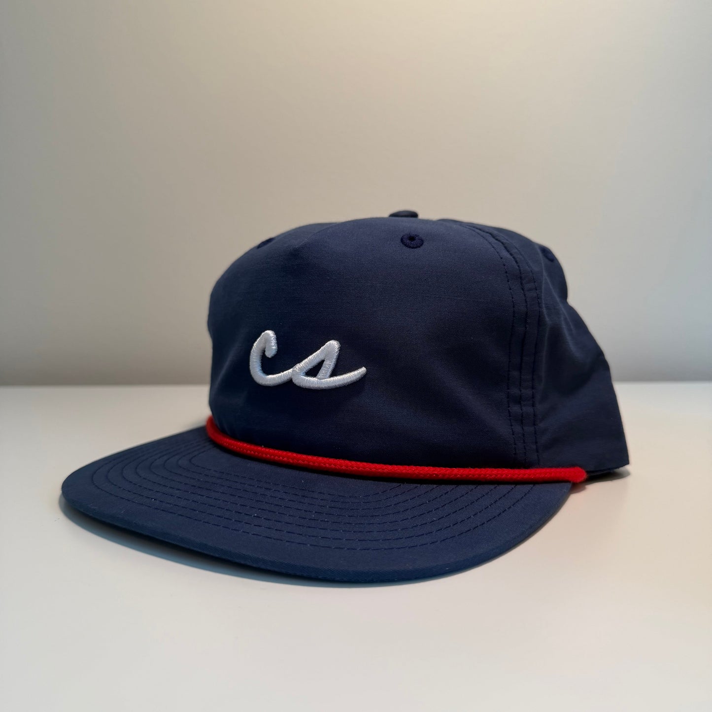 The Chalkboard Rope Hat (Navy/Red)