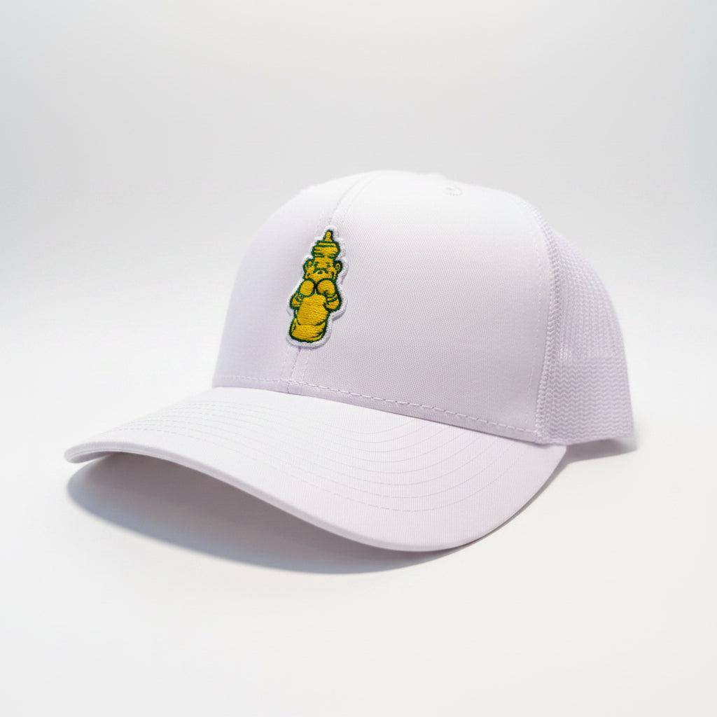 The Fight Honey Trucker Hat (White/White)