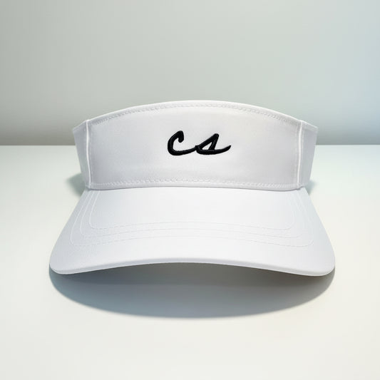 The Chalkboard Visor (White/Dark Green)