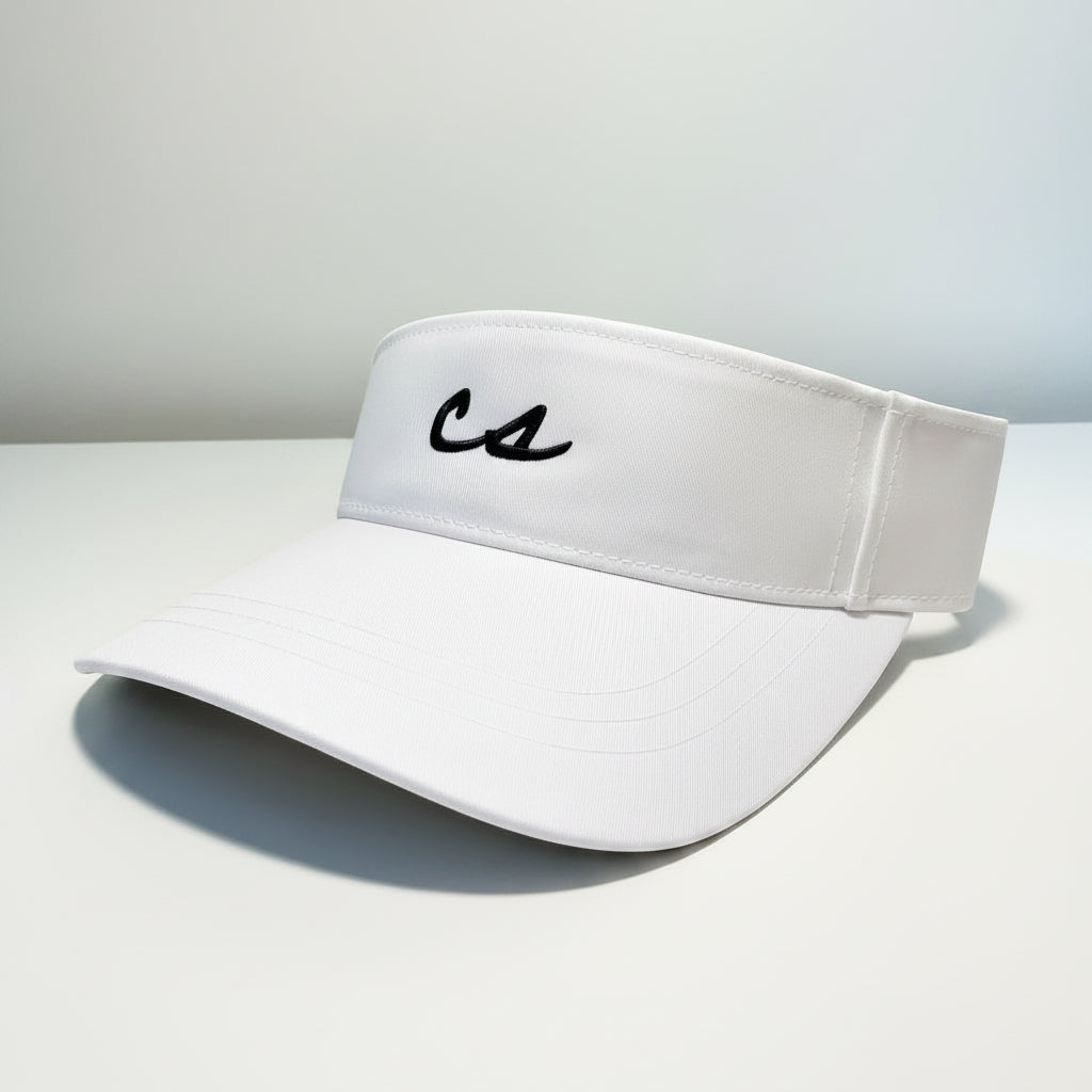 The Chalkboard Visor (White/Dark Green)
