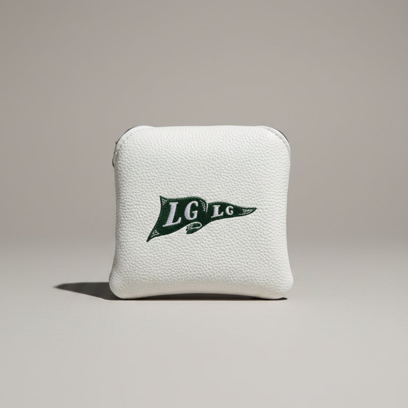 The LGLG Flag Mallet Putter Cover (White)