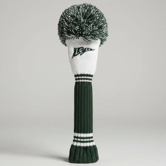 LGLG Flag Knit Pom Headcover (Green/White)
