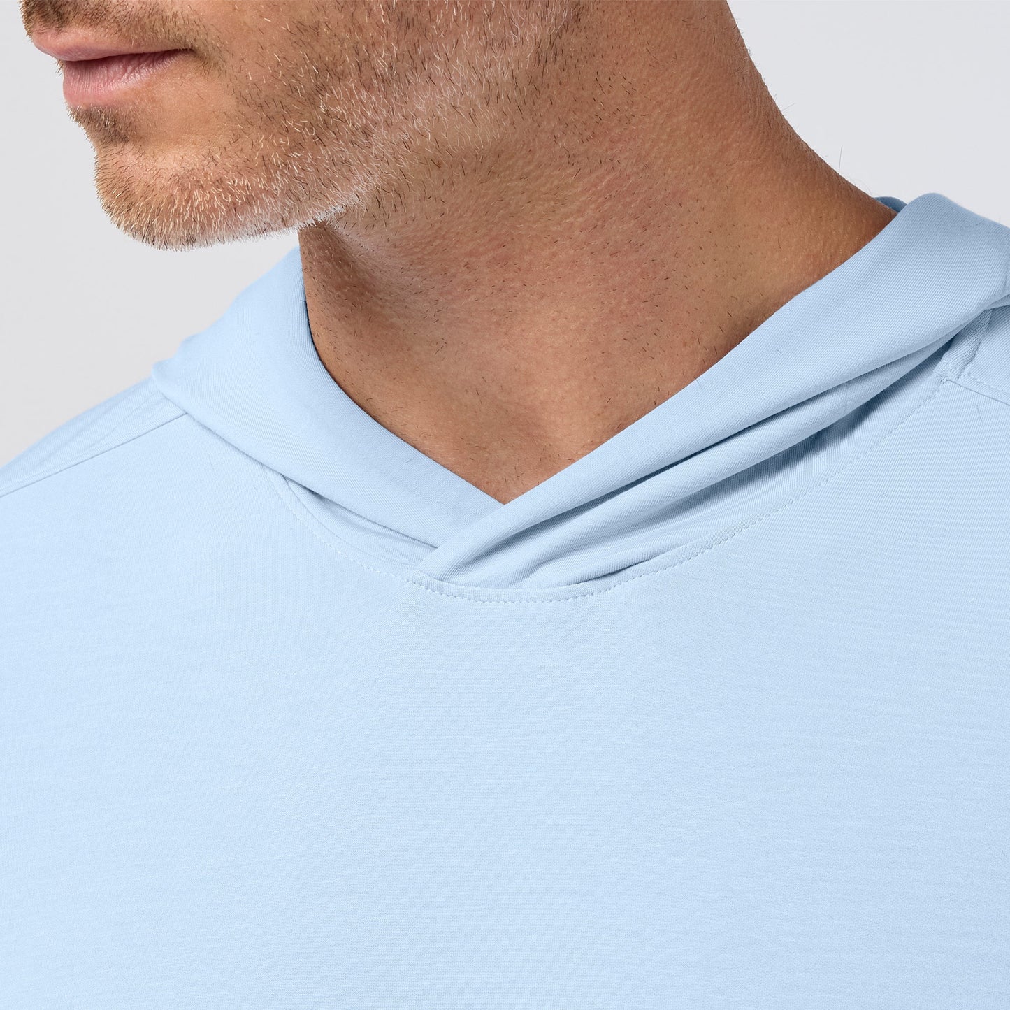 The Chalkboard Knox LS Hoodie by Mizzen+Main (Cloud Blue)